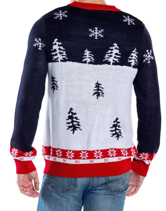 Unisex Santa Peeing Funny Christmas Sweater