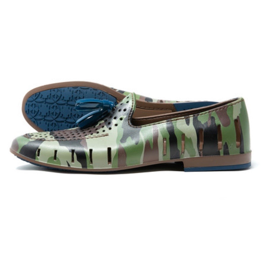 Floafers Executive Tassel Green Camp/Sailor Navy