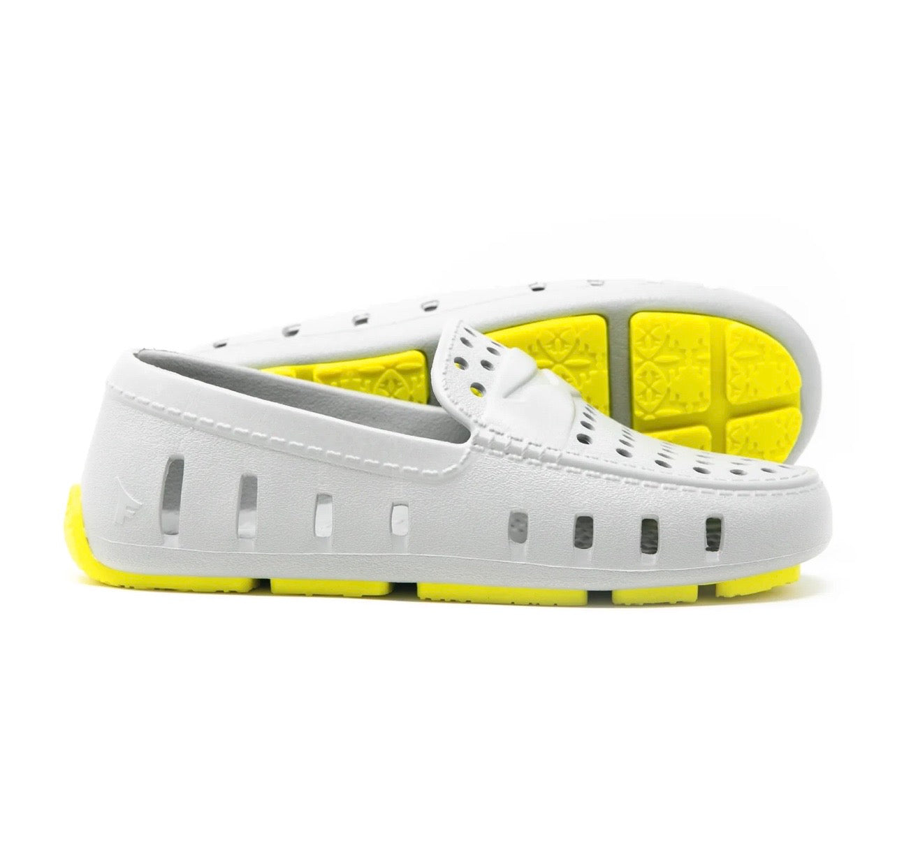 Kids Floafers Gray & Lemon