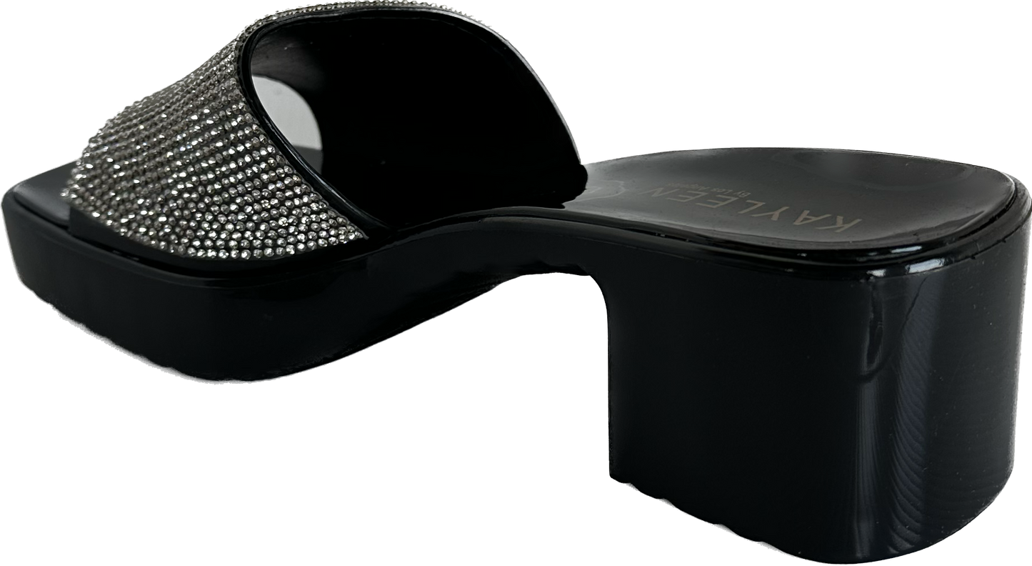 Sexy Rhinestone Kitten Heel