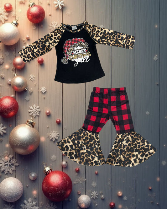 Christmas Santa Long-Sleeved 2 Piece Set Kids