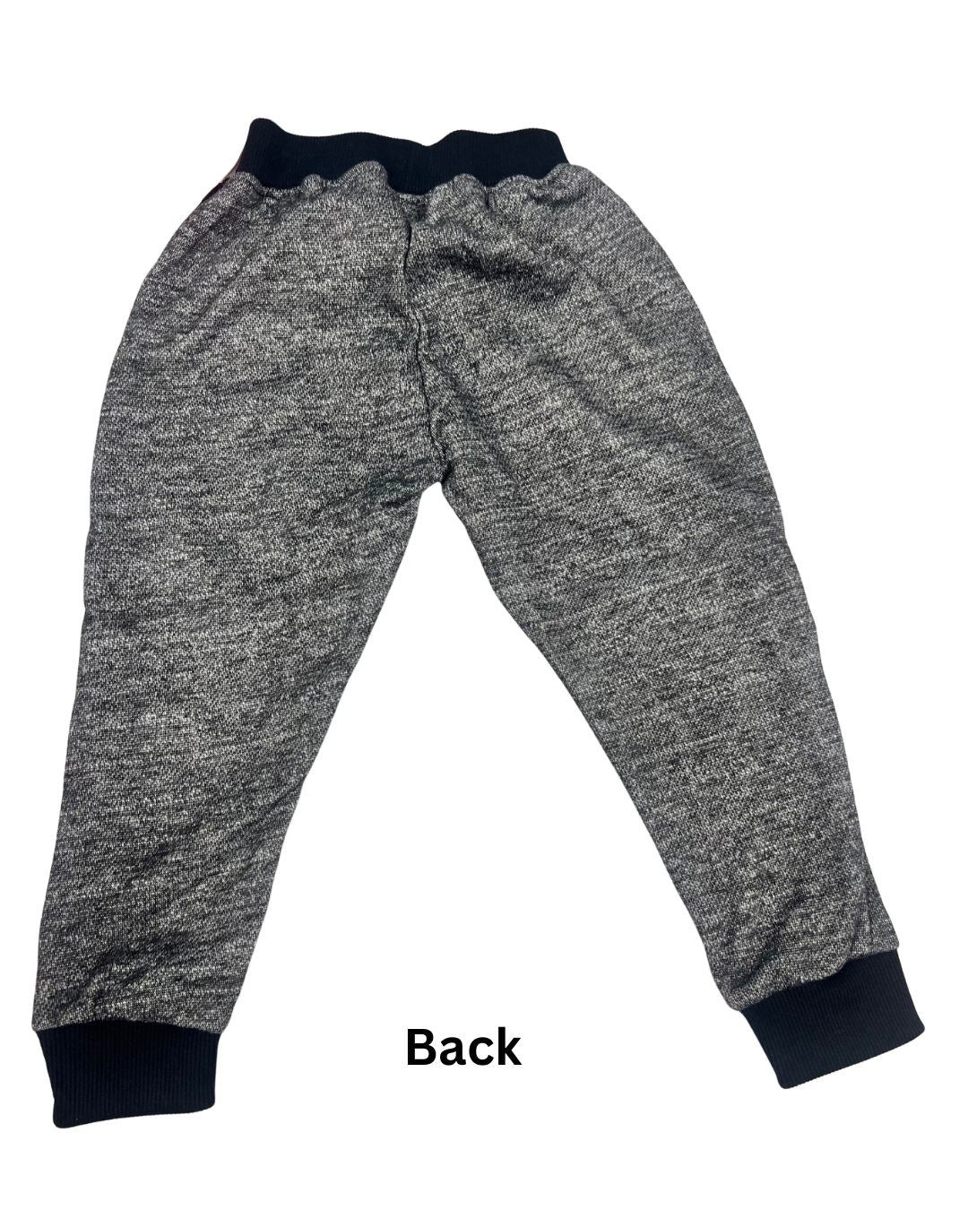 Girls 2 Piece Jogger Set Black & Grey