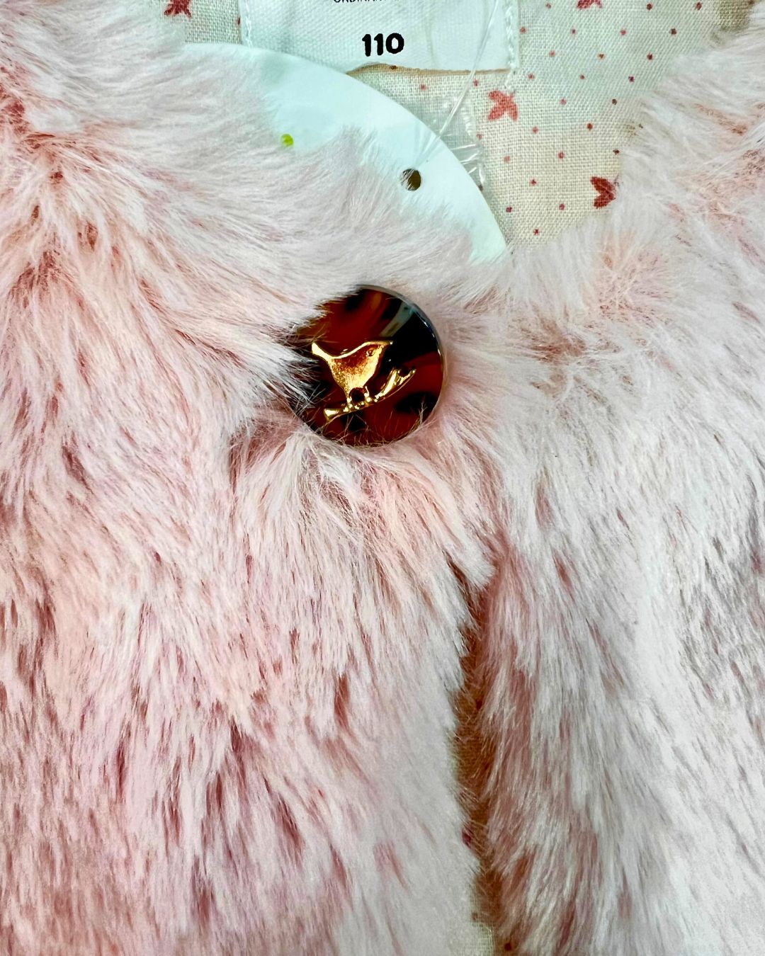 Pimpollo Kids Faux Fur Vest for Girls - Light Pink