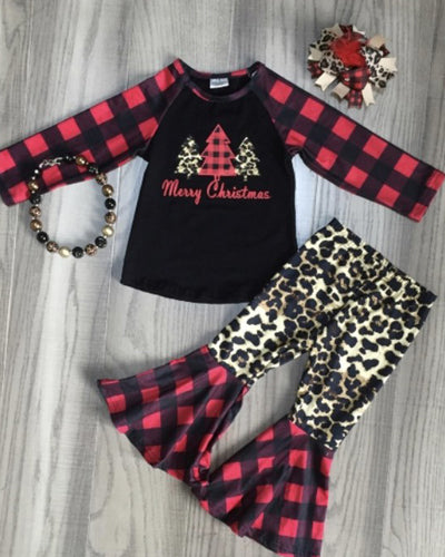 Christmas Tree Long-Sleeved 2 Piece Set Kids