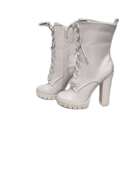 White Heel Boot