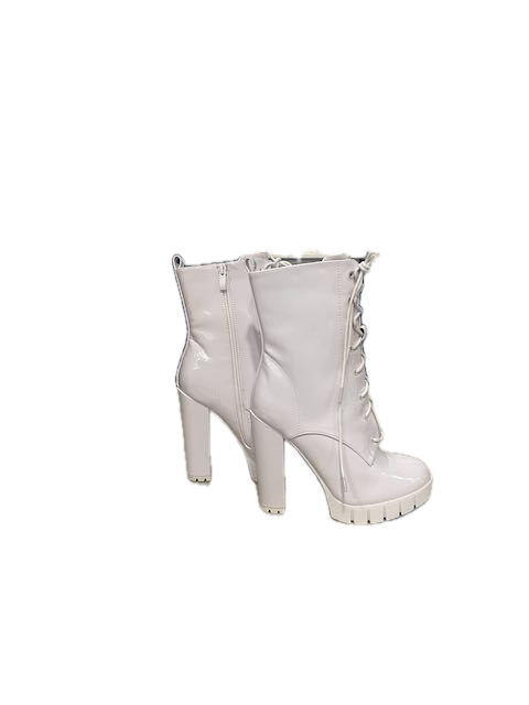 White Heel Boot