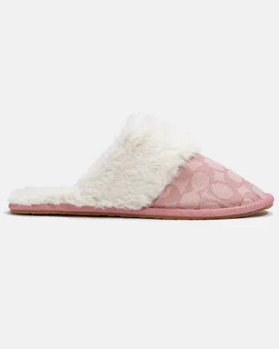 Pink Coach Slippers Womens