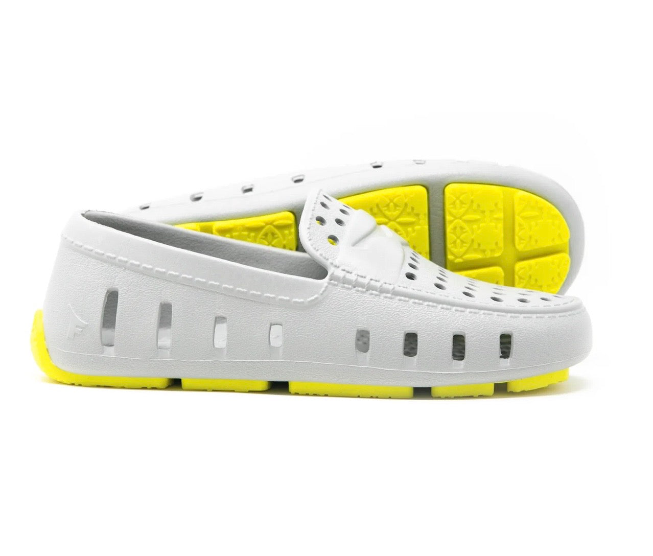 Floafers Country Club Driver Harbor Mist Gray/Lemon Tonic