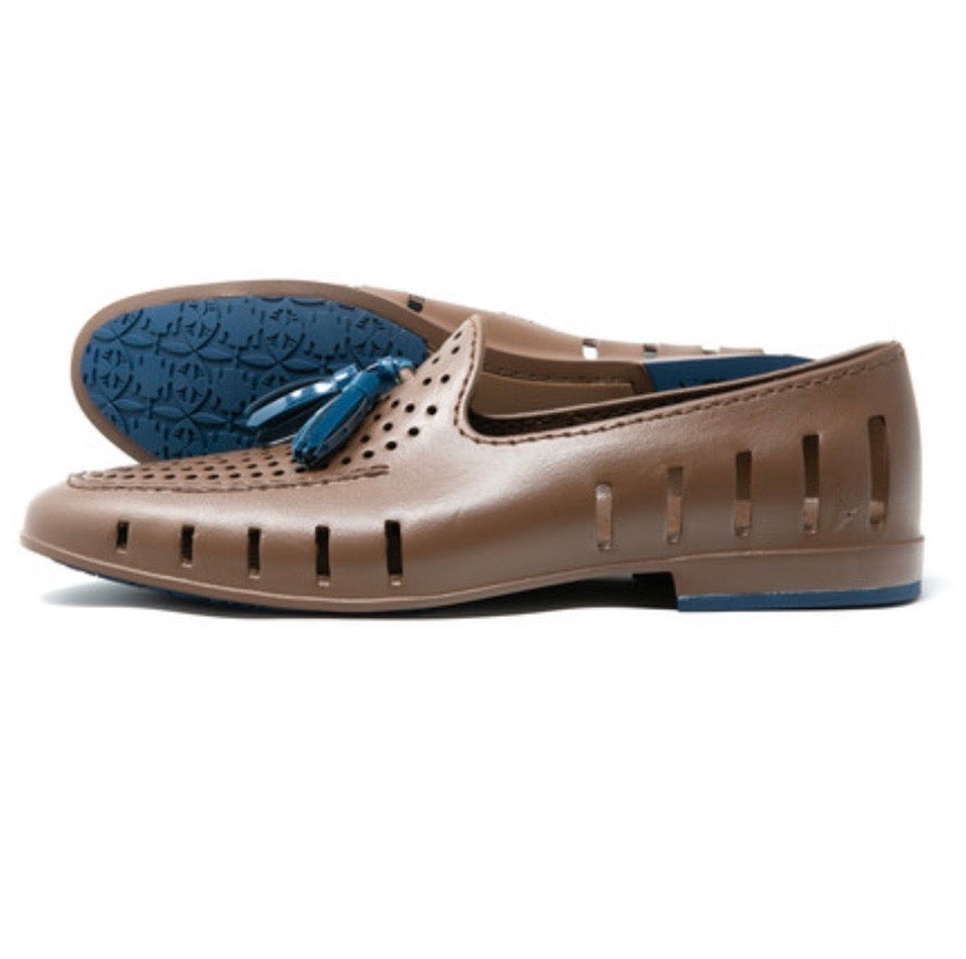 Floafers Executive Tassel Driftwood Brown/Sailor Navy